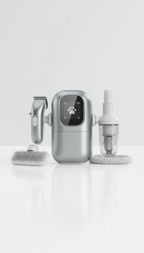 Auresti SilentGroom Pet Grooming Kit - 7 in 1 vacuum grooming device