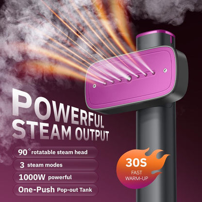 Portable Handheld Clothes Steamer, 30s Fast Heat, Travel Garment Steamer