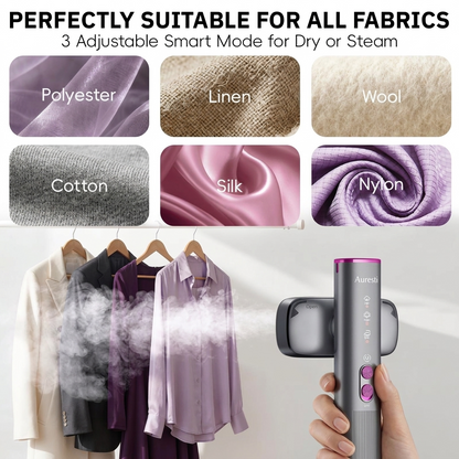 Portable Handheld Clothes Steamer, 30s Fast Heat, Travel Garment Steamer