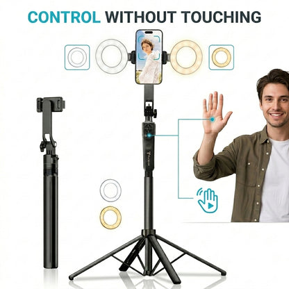 AutoPod 360™ — Auto Face-Tracking Tripod with Fill Light